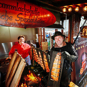 Leckerer Flammlachs