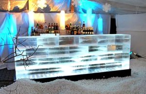 Eisbar auf der Firmenfeier